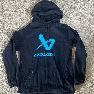 Bauer Black and Blue Hoodie Sweatshirt